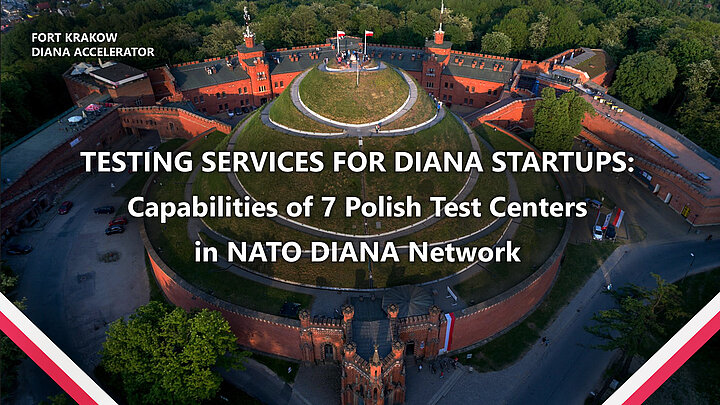 First page of a presentation with title. In the background landcape with mound and citadel.